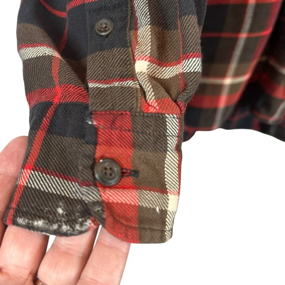 J.CREW Vintage Oarsman Men's XL Plaid Flannel Long Sleeve Buttondown / Broken In - Picture 4 of 10
